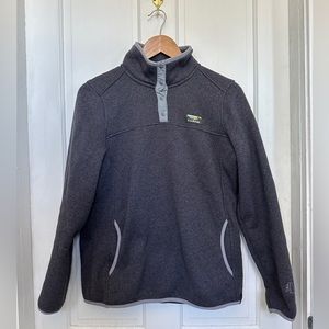 Women's L.L.Bean Sweater Fleece Pullover - gray, M
